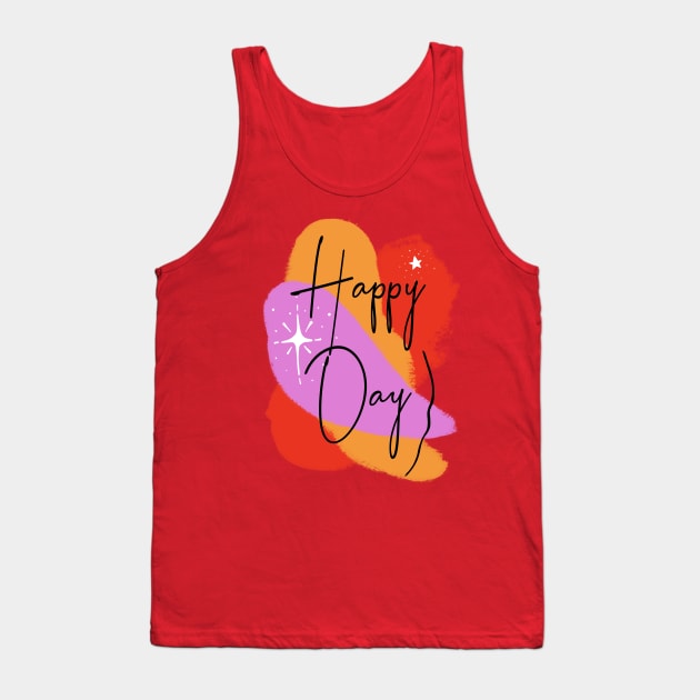 Happy Day – fresh Motivation Tank Top by VintageHeroes